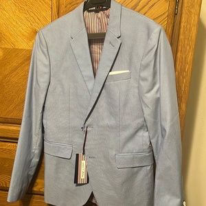 Mens Zara light blue blazer size 38